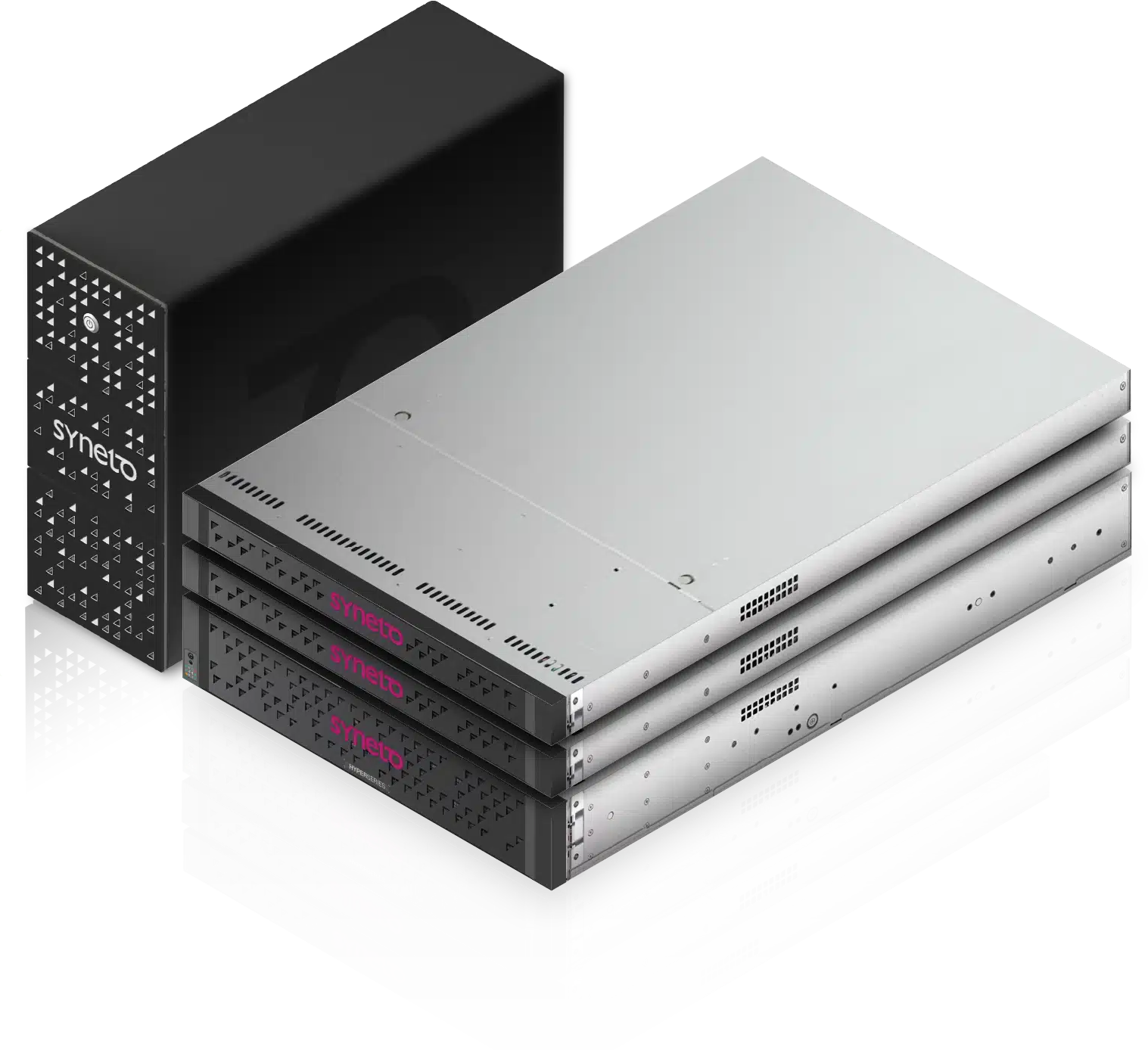 Appliance Syneto HYPER Core: tower e unità rack della piattaforma iperconvergente